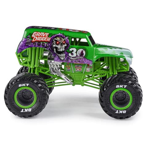 Monster Jam 30th Anniversary Grave Digger Truck True Metal 1:24