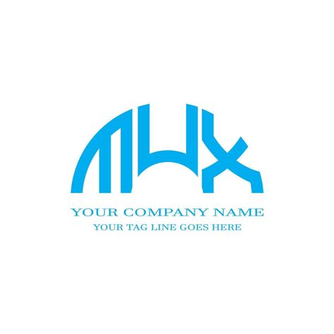 MUX letter logo creative design with vector graphic 8048398 Vector Art ...