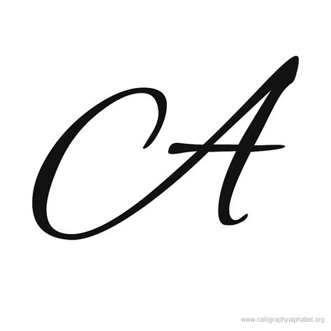 Calligraphy Letter A - ClipArt Best