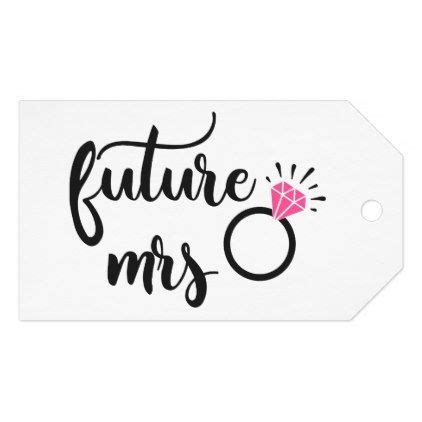 Mrs Bride To Be Wedding Bridal Shower Engagement Gift Tags | Wedding congratulations card ...