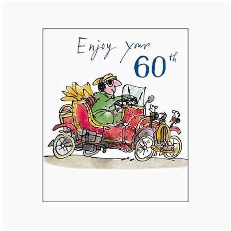 Male Birthday Card Images Male Birthday Card Enjoy Your 60th Quentin Blake Same | BirthdayBuzz