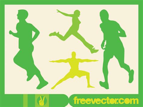 Running People Vector Vector Art & Graphics | freevector.com