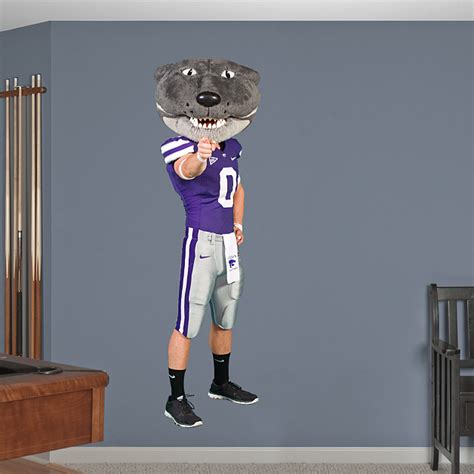 Kansas State Mascot: Willie the Wildcat Wall Decal | Shop Fathead® for ...