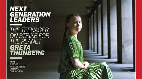 Greta Thunberg, student climate activist, named one of TIME's "Next Generation Leaders"