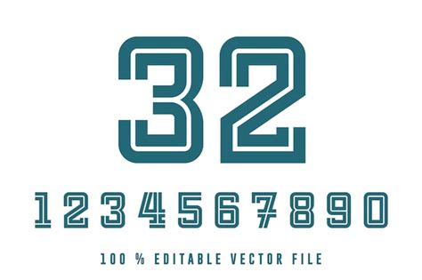 Premium Vector | Classic Sport basketball Jersey Number vector