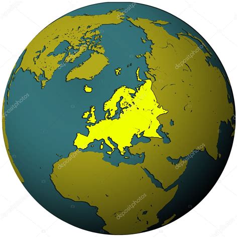 Europe territory on globe map — Stock Photo © michal812 #4843383