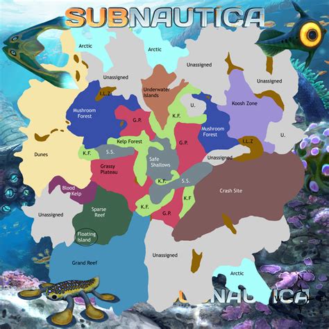 Subnautica Map by TheVillagerKingGamer on DeviantArt