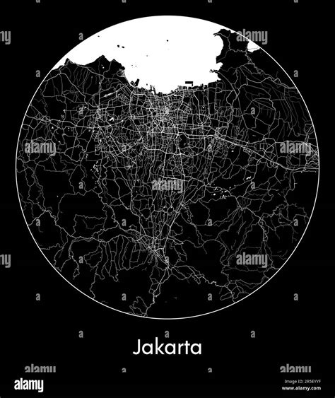 Map of jakarta Stock Vector Images - Alamy