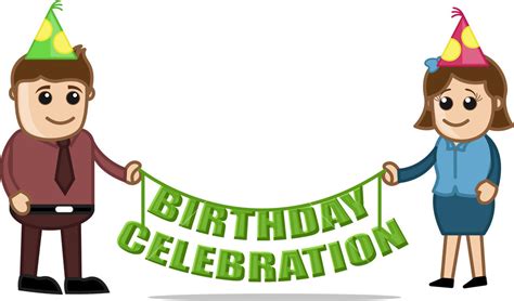 Birthday Celebration - Cartoon Business Characters Royalty-Free Stock ...