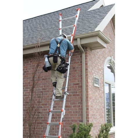 Little Giant Ladders Revolution M22 Aluminum 22-ft Reach Type 1A- 300-lb Capacity Telescoping ...