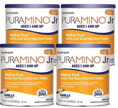 PurAmino Junior Hypoallergenic Toddler Drink, Vanila Powder Can, 14.1 – SaveOnFormula