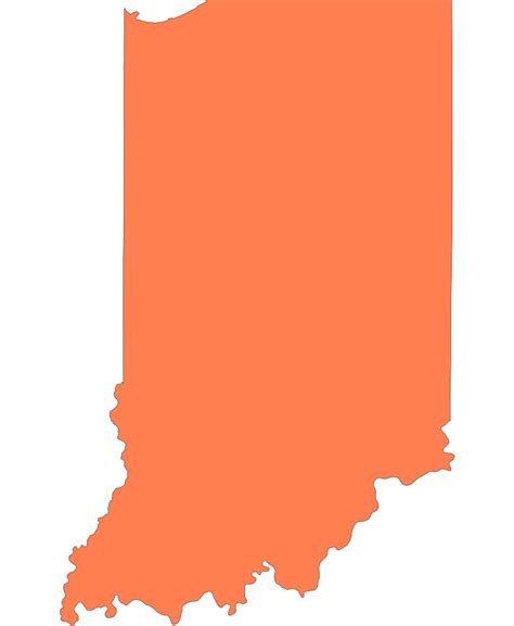 Indiana State Outline | SVG and PNG Download