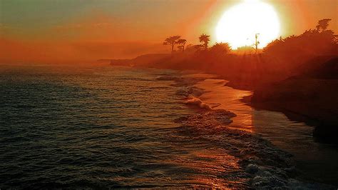 Santa Cruz Sunset Photograph by Eric Wiles