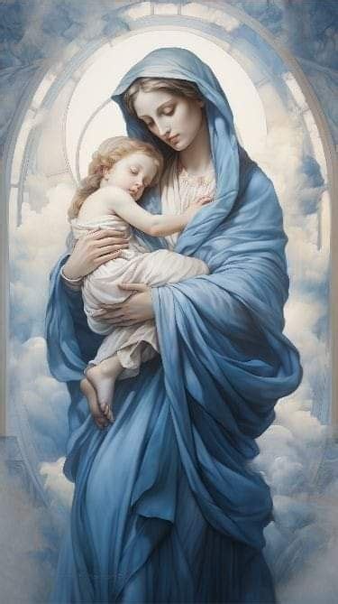 Mary Jesus Mother, Blessed Mother Mary, Mary And Jesus, Blessed Virgin ...