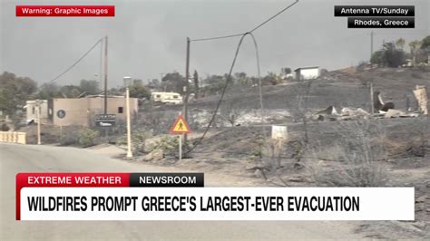 Wildfires prompt Greece’s largest-ever evacuation | CNN