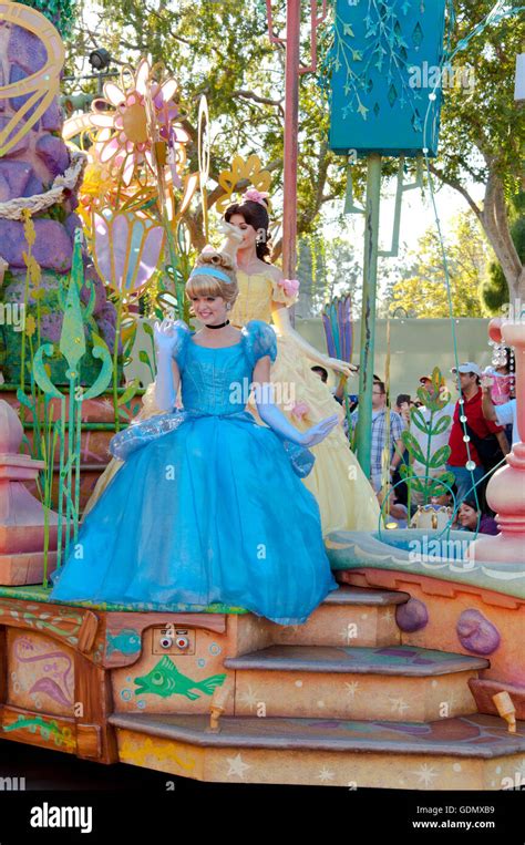 Princess Parade at Disneyland Amusement Park, California Stock Photo - Alamy