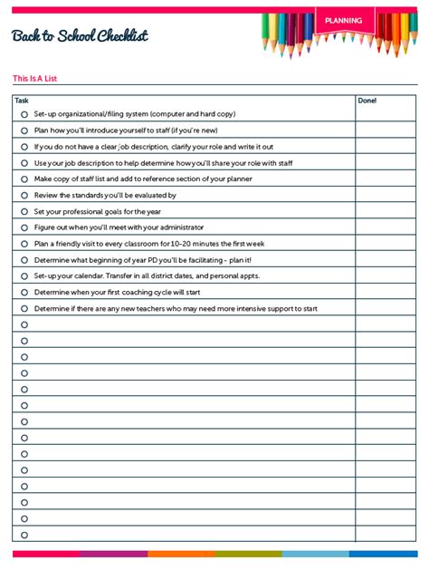 Back to School Checklist. And a Little Catching Up. | Ms. Houser