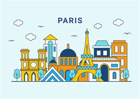 Paris Skyline Clip Art