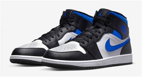 Air Jordan 1 Mid White Black Racer Blue Where to Buy