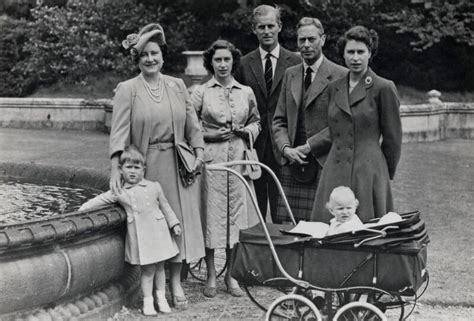 NPG x35708; Queen Elizabeth II with her parents, her son and sister ...
