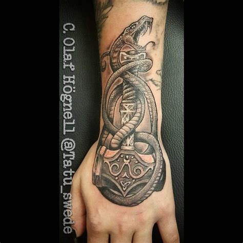 mjolnir tattoo | Mjolnir tattoo, Viking tattoo sleeve, Viking tattoos