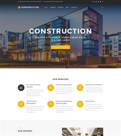 Construction Website Templates