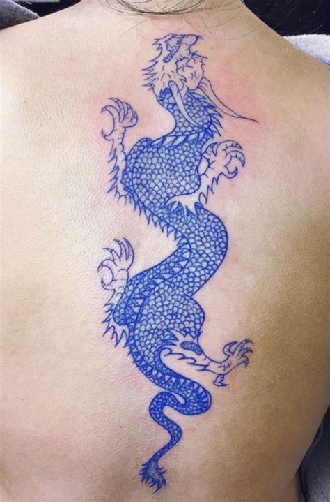 Pin by Kenny on ink | Blue ink tattoos, Blue dragon tattoo, Dragon tattoo