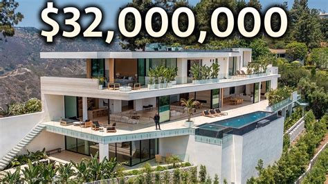 Inside a $32,000,000 BEVERLY HILLS Modern MEGA Mansion with Amazing ...