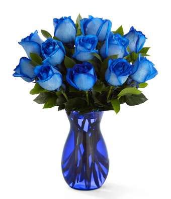 il-Qronfla Bouquet of Blue Roses - il-Qronfla