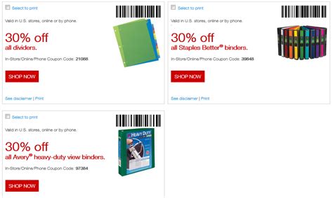 Staples Printable Coupons September 2015