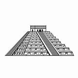 Aztec Pyramid Coloring Pages sketch template