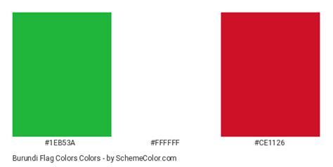 Burundi Flag Colors » Country Flags » SchemeColor.com