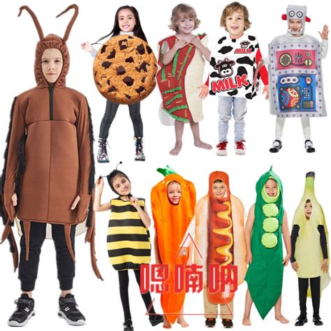 Halloween Matching Dress up Poop Hot Dog Robot Cos Costume Adult and ...