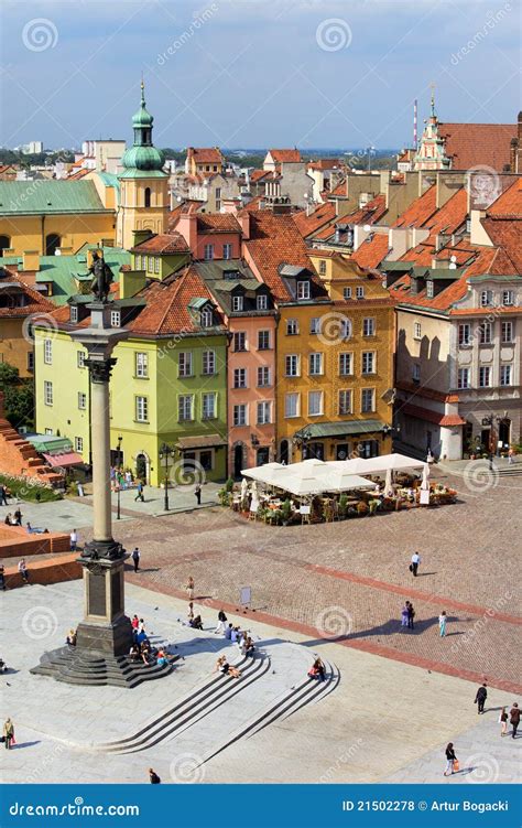 Old Town in Warsaw stock photo. Image of residential - 21502278