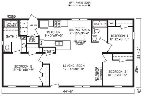 Two Bedroom Mobile Home Floor Plans | www.resnooze.com