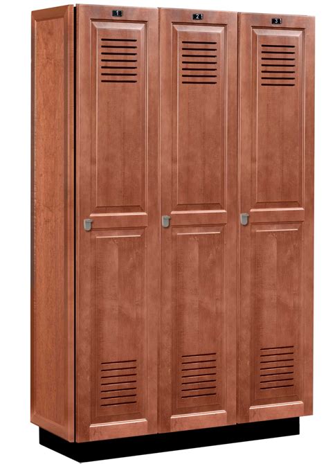 Vented Wood Club Lockers by All Wood Lockers