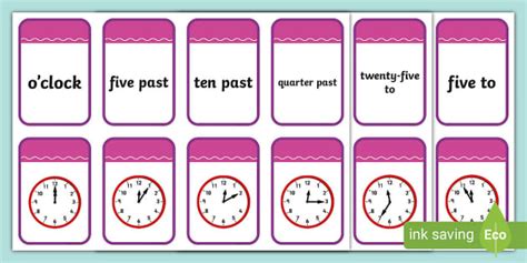 Telling the Time Flashcards | Twinkl (Hecho por educadores)