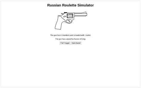 Russian Roulette Simulator ― Perchance Generator