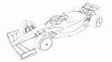 F1 Car Coloring Pages sketch template