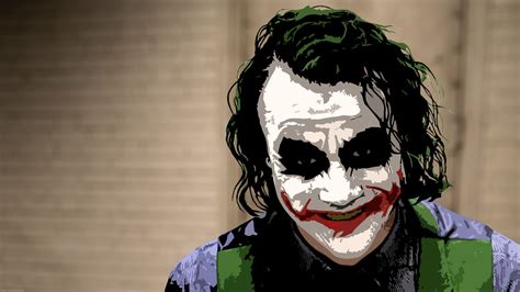 Heath ledger the dark knight the joker wallpaper