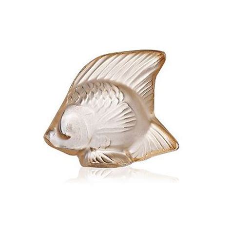 Lalique Fish Figurine, Gold Lustre | 10543400 | Borsheims