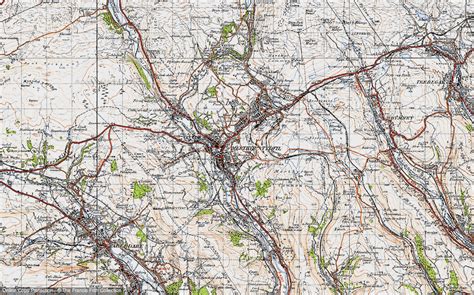 Historic Ordnance Survey Map of Merthyr Tydfil, 1947