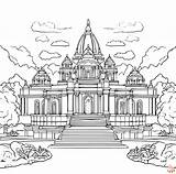 Printable Temple Coloring Pages Free For Kids And Adults sketch template