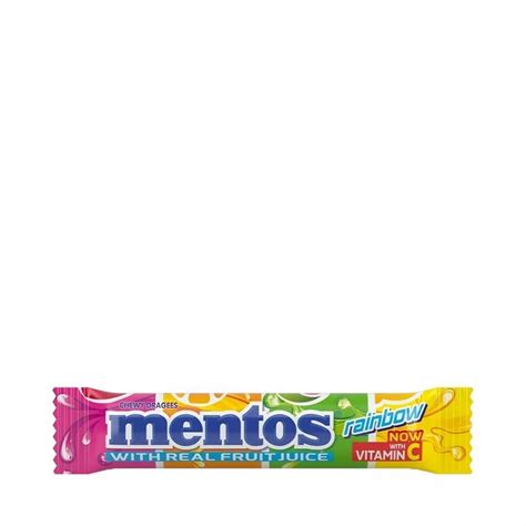 Mentos Rainbow Chewy Candy Roll each