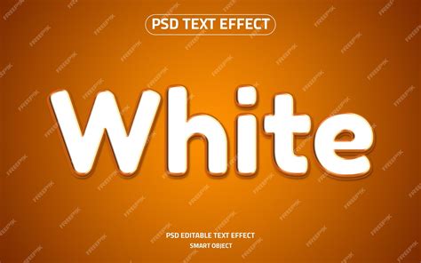 Premium PSD | White logo editable text effect