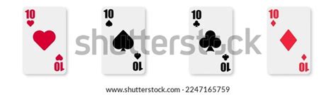 Ten Playing Cards Icon On White Stock Vector (Royalty Free) 2247165759 | Shutterstock