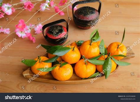 Popular Fruits During Chinese New Year Stock Photo 2107034699 ...