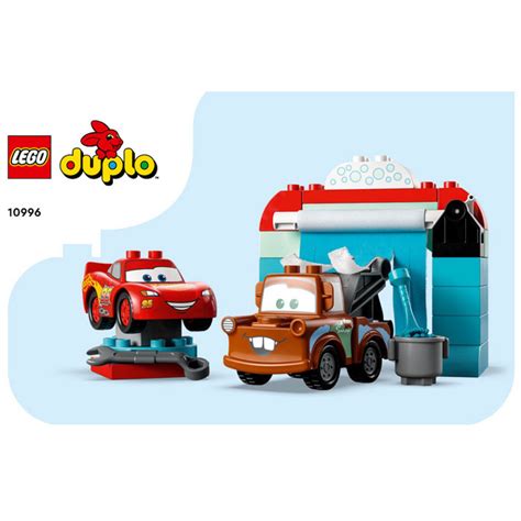 LEGO Lightning McQueen & Mater's Car Wash Fun Set 10996 Instructions ...