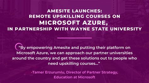 Amesite » Amesite Launches Remote Upskilling Courses on Microsoft Azure, in Partnership with ...