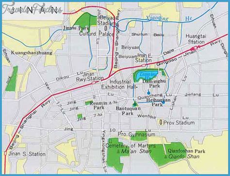 Jinan Map - TravelsFinders.Com